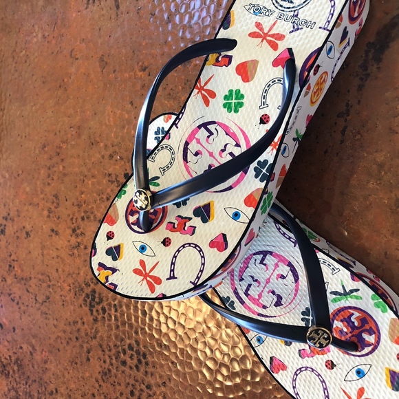 Tory Burch Shoes | Fun Tory Burch Wedge Rubber Sandals Size 8 | Poshmark